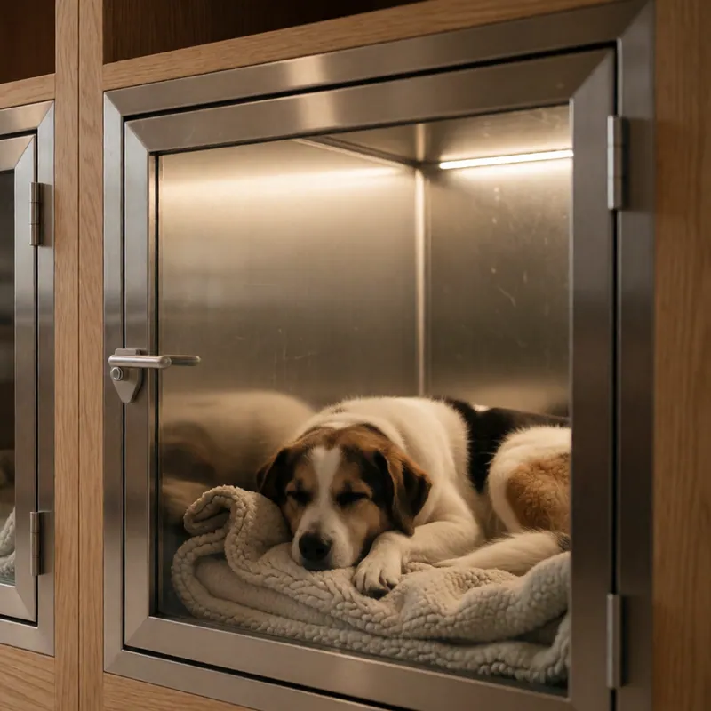 The recovery ward at Woodside Vet & Care, Woodside, Queens, NY